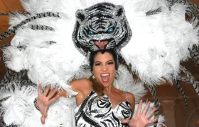 La Reina Isabella con el vestido que lucirá en La Guacherna.