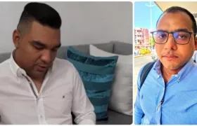 Elkin Javier López, alias 'La Silla', y el abogado Álex Fernández Harding.