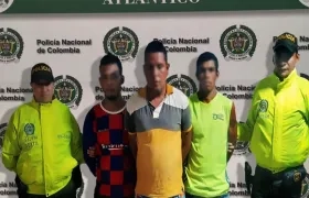 Los capturados por el robo de ganado.