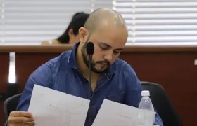 Juan Ricardo Carvajal, durante las audiencias.