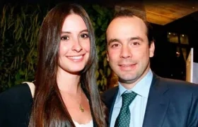 Taliana Vargas y su esposo Alejandro Eder.