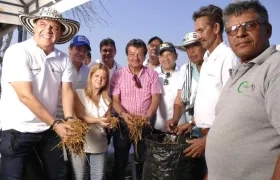 El alimento entregado a pequeños y medianos productores de leche.
