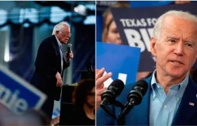Bernie Sanders y Joe Biden.