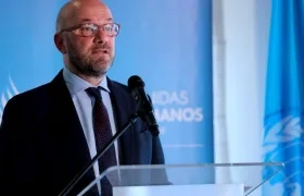 El representante en Colombia de la Alta Comisionada de Naciones Unidas para los Derechos Humanos, Alberto Brunori. 