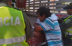 El hombre fue conducido por las autoridades a la UCJ.