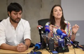 Jaime Pumarejo y Karen Abudinen. 