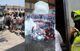 Momentos del suceso.