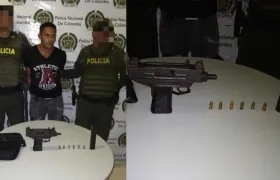 Capturado con una mini uzi.