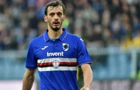 Manolo Gabbiadini, jugador de la Sampdoria. 