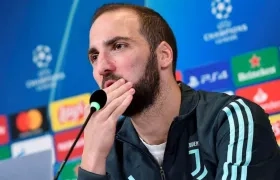 Gonzalo Higuaín, delantero argentino. 