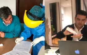 Alcaldesa de Bogota y Gobernador de Cundinamarca.