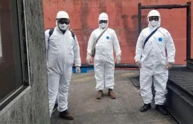 La inspección se hizo con todos los protocolos.