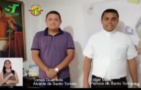 Alcalde y Párroco de Santo Tomás.