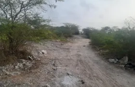Vía al Caño de las palomas.