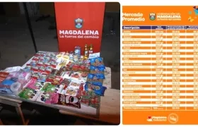 A la izquierda, los mercados entregados. A la derecha, lista de precios publicada por la Gobernación.