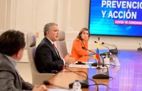 El Presidente Iván Duque durante el programa Prevención y Acción.