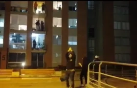 Imagen del conmovedor momento.