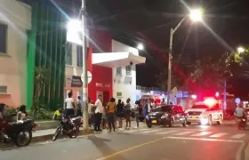 El vigilante informal herido fue atendido en primera instancia en el Camino La Manga.