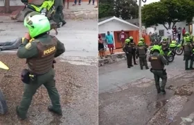 La Policía llegó al lugar de los hechos.