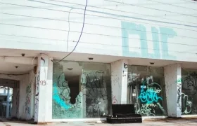 Local comercial afectado.