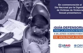 La Defensoría presenta la Guía Defensorial para la Atención integral a mujeres sobrevivientes de violencia sexual.