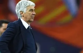 El entrenador del Atalanta italiano, Gian Piero Gasperini.