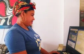 Imagen de una de las estudiantes.