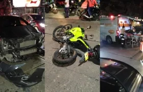 El accidente ocurrió en la calle 82 con carrera 45.