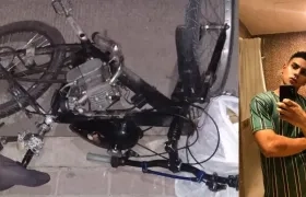 El joven se movilizaba en esta bicicleta cuando fue arrollado.