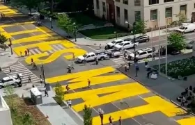 Calle "Black Lives Matter" ("Las vidas negras importan"), en Washington.