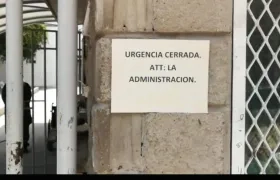 Aviso de cierre de la urgencia.