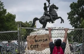Numerosas estatuas de personajes históricos han sido atacadas.