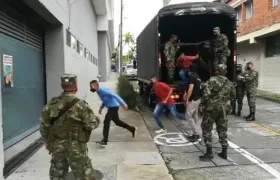 Soldados implicados en el hecho.