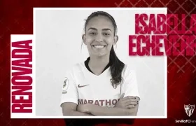 La futbolista colombiana Isabella Echeverri.