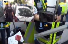 Momentos del allanamientos.