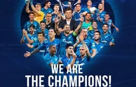 Zenit ganó el sexto título de la Liga de Rusia.