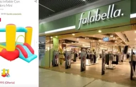 El Castillo Inflable que vende Falabella.