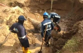 Operarios de la Triple A trabajarán desde las 3 de la tarde en la reparación del tubo.