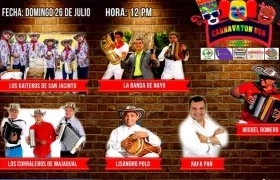 Más de 50 artistas, humoristas, comparsas, reyes del Carnaval, letanías y picos se han sumado a este #CarnavatonUSA.