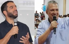 El Senador Arturo Char y el Representante Germán Blanco.