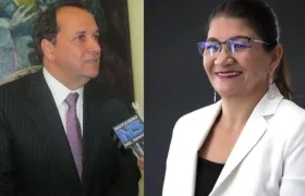 Jaime Durán y Sandra Ramírez, vicepresidentes del Senado.