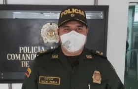 El coronel Yecid Peña, comandante operativo de la Mebar.