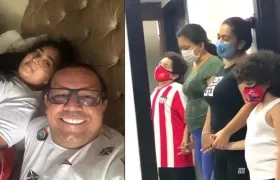 Joselo, con su esposa Johanna y en cadena de oraciones.