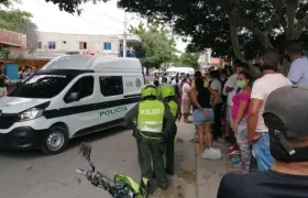 La Policía llegó al lugar de los hechos.