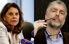 Marta Lucía Ramírez y Jeremy McDermott.