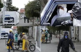 Imágenes del cementerio de Chapinero, en Bogotá.
