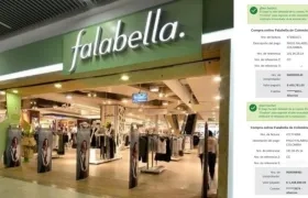 Falabella y comprobantes de las compras.