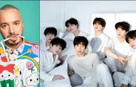 J Balvin y BTS.