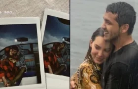 El artista Christian Nodal y la cantante Belinda.