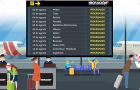 Estos son los vuelos humanitarios.